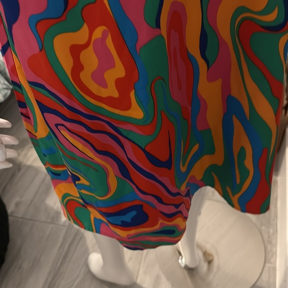Colorful Abstract Patterned Dress - Picture 4 of 4
